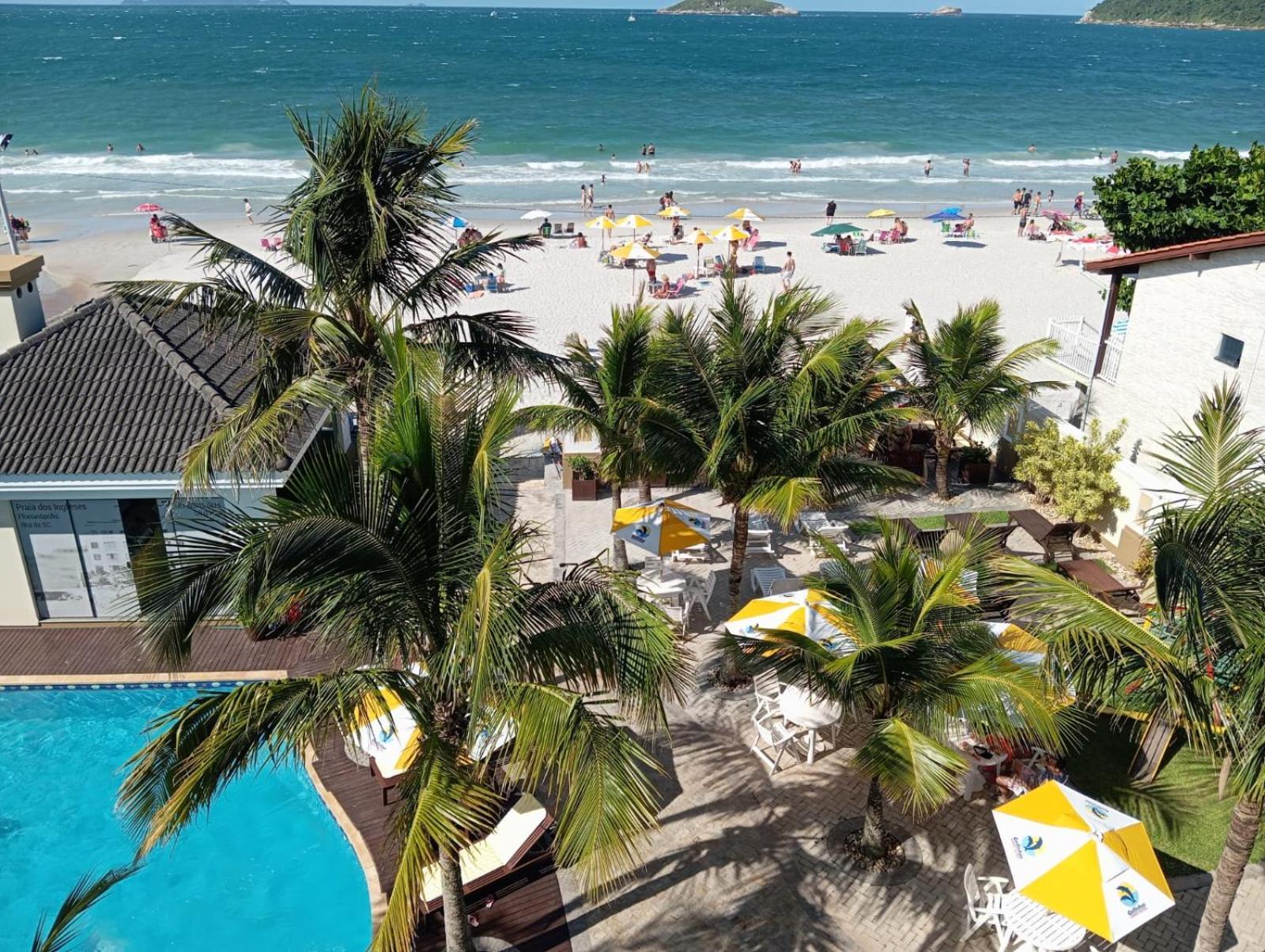 Golfinhos Apart-Hotel - Apto Terreo Frente Ao Mar!!! Florianopolis Exterior photo